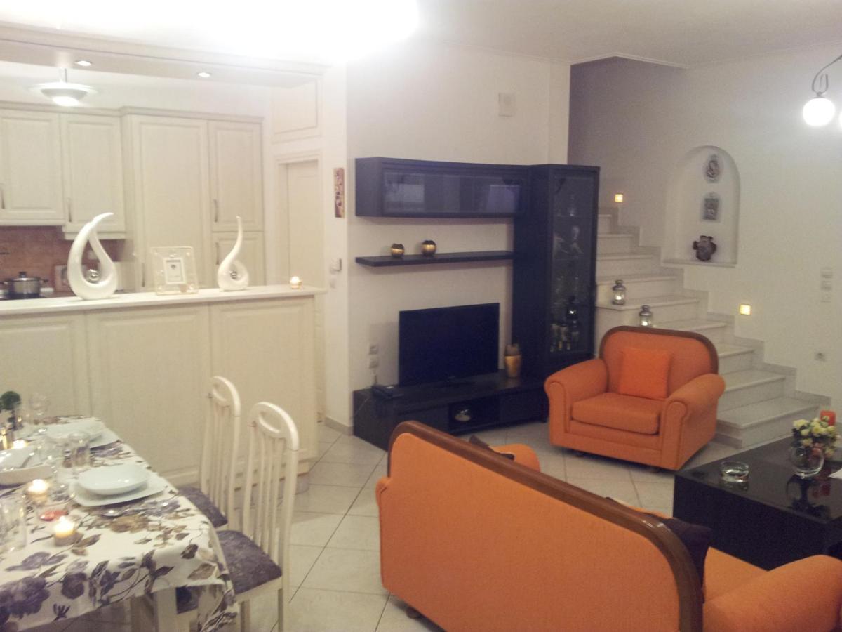 Beach Front House With View Marathos  Экстерьер фото